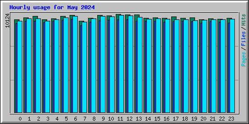 Hourly usage for May 2024